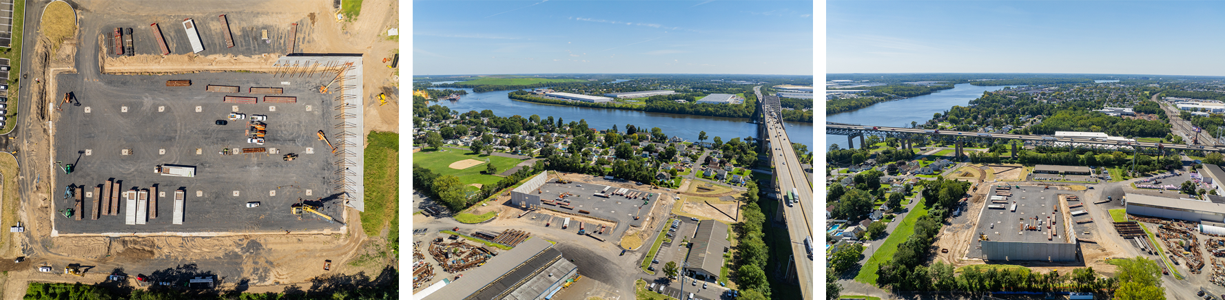 Aerial site progress photo, September 2026